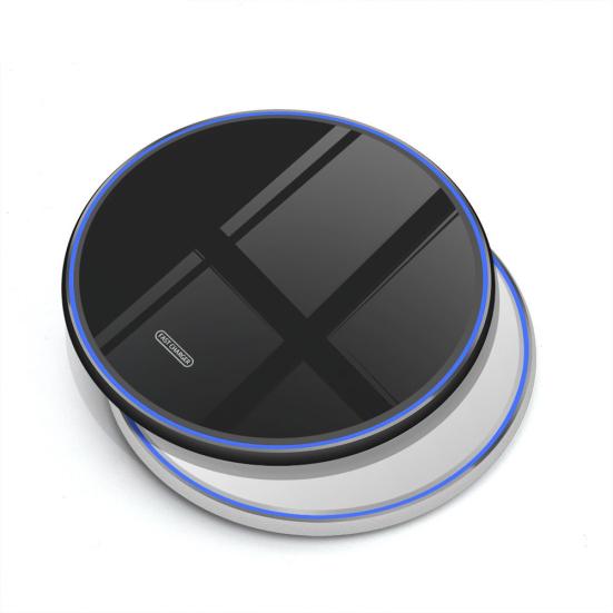 Ultra-thin Round 15W Charging Pad Phone Qi Wireless Charger for Samsung Galaxy