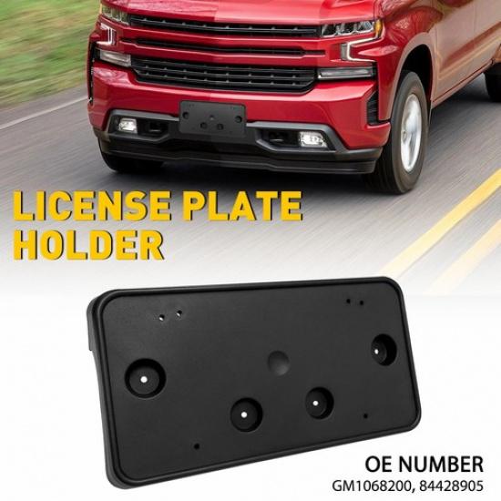Front Bumper License Plate Tag Bracket Holder For - Chevy Silverado