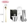 Capsula di Caffè Per Nespresso Inissia Krups YY1531FD Filtro Caffè in Acciaio Inossidabile Macchina per Schiuma di Caffè Riutilizzabile