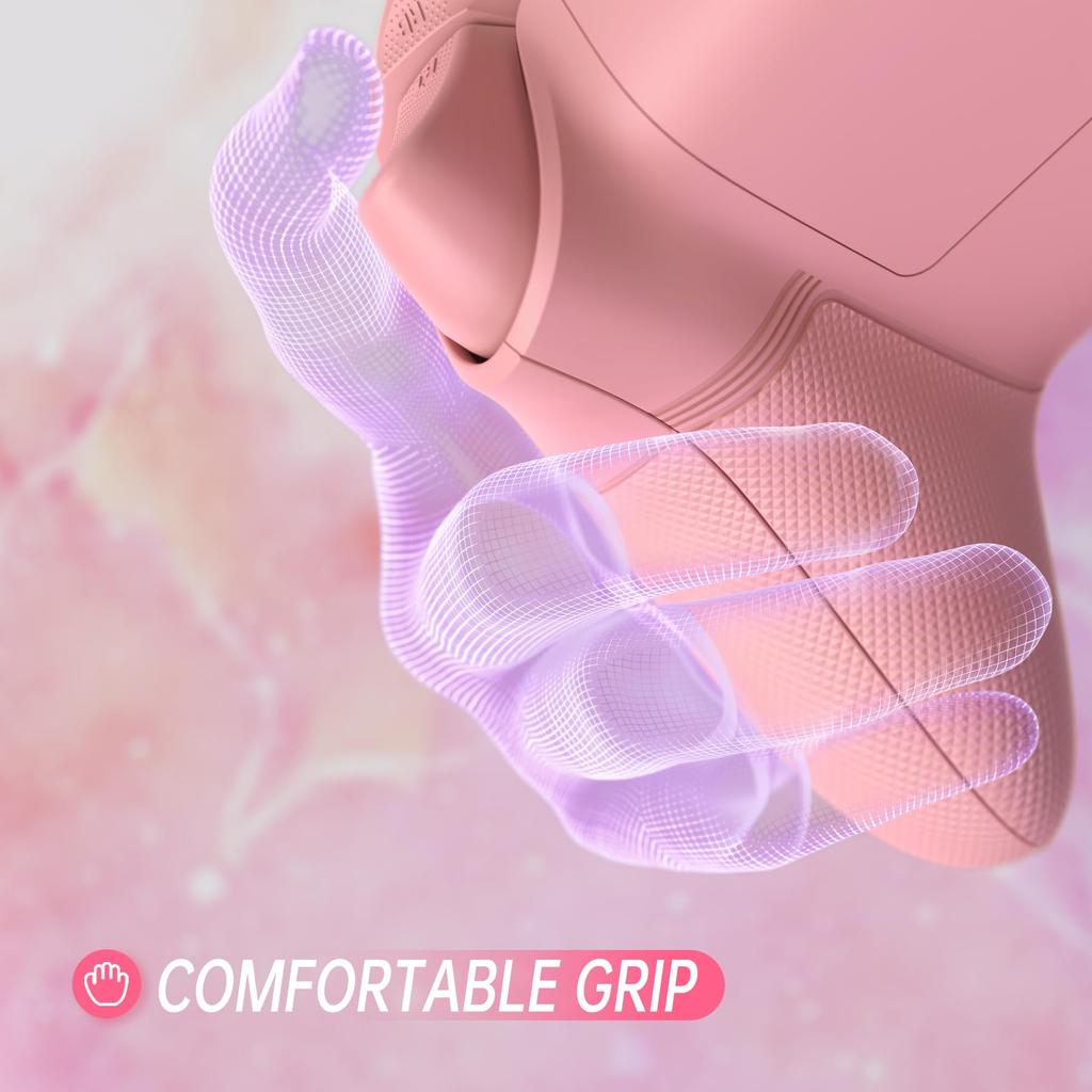 The eXtremeRate ASR Circle Ring Full Shell Button Kit is compatible with Xbox Core controllers and features a 3D diamond pattern soft rubber grip and