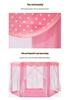 Hexagonal Princess Tent for Kids – Mosquito-Proof, Breathable Castle Playhouse for Indoor Parent-Child Interaction