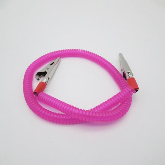 Dental Bib Clip Napkin Holder Reusable Kids Adults Elderly Colorful Elastic Spring Double-end Metal Clip Dentist Bib Holder Neck Strap