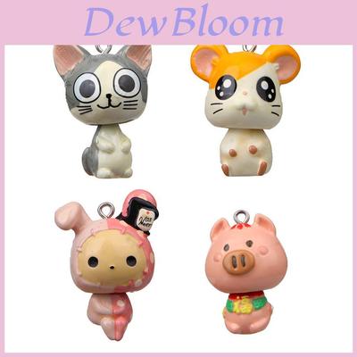 Chis Sweet Home Cat And Pig Resin Keychain Diy Craft Gift For Animal Lovers