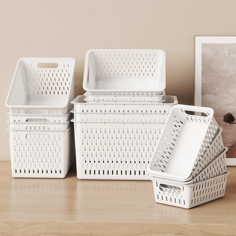 Daily Household Sundries Storage Box, Snack Toy Storage Plastic Storage Basket Desktop Book Sorting Storage Box