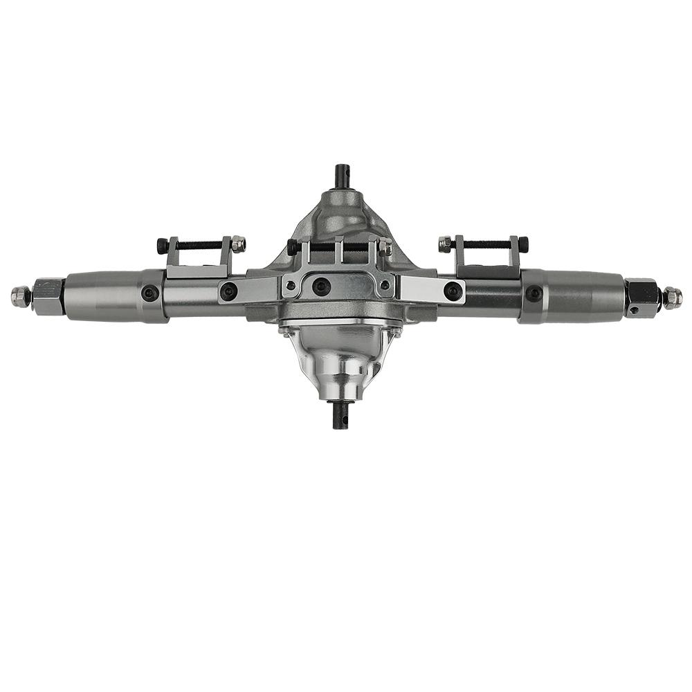 Metal Alloy Front Middle Rear Straight Axle with Servo Base for 1/10 RC Rock Crawler Car Axial SCX10 RC 4WD D90 Upgrade Parts