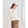 IEF Women's Sequin Knitted Long Sleeve Top