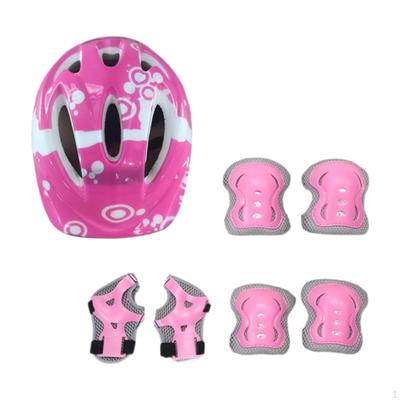 7 Pack Kids Bike Helmets, Knee Pads, Elbow Wrist Guards for Cycling, Skating Sports