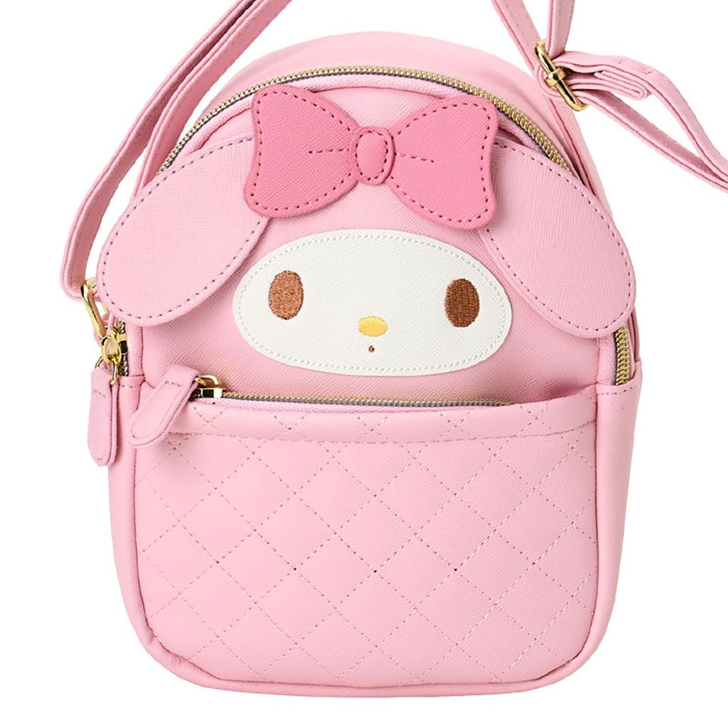 Sanrio My Melody Face-Shaped Shoulder Bag, PU Leather, Ages 3 and Up, 159808