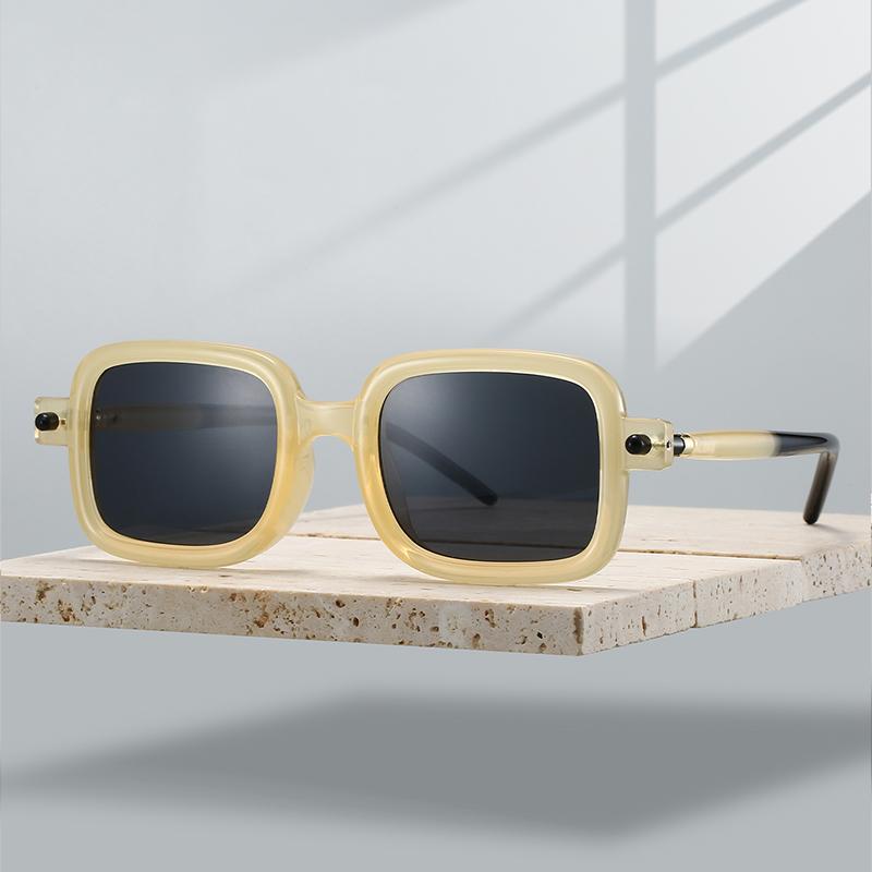 Punk Square Sunglasses Men Fashion Vintage Candy Color Rim Outdoor Shades Women Trendy Brand Design Casual Sun Glasses