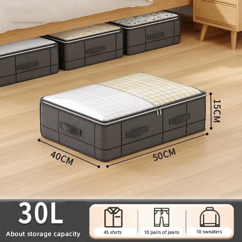 

Large Quilt Clothes Storage Bag Under bed Quilt Storage Bag Non-woven Clothes Organizer Storage Box Dustproof Finishing Bag Fold
