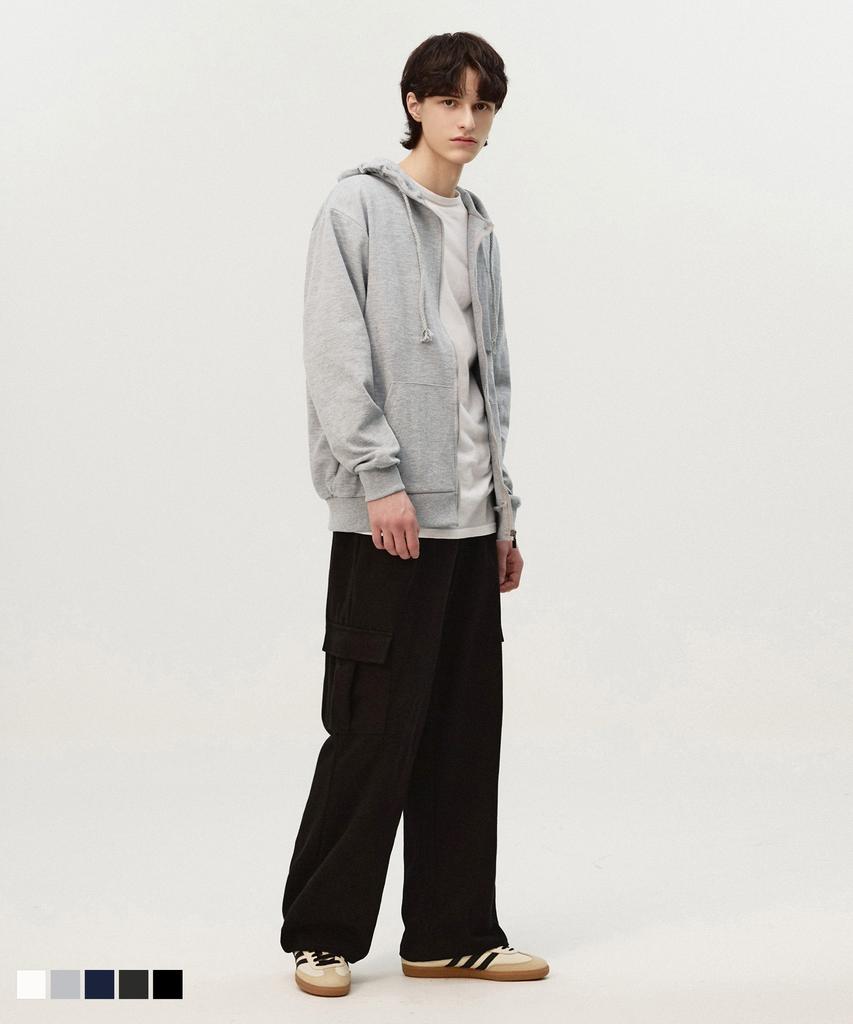 Topboy [Non-Fleece Or Fleece] Easy Sweat Zip-Up Hoodie 5 Colors (Type B)