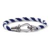 European and American Stainless Steel Nylon Rope Hand Rope Men and Women Couple Casual Trendy Color