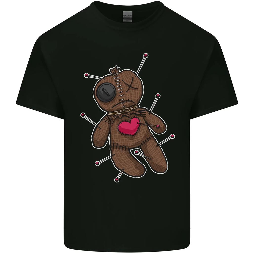 Voodoo Doll Heart Evil Spirits Dark Magic Halloween Kids T-Shirt Childrens
