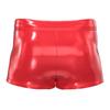 Mens Erotic Penis Underpants Sexy Open Crotch Short Pants Shaping Leather Boxer Stretch Detachable Buckle Pouch Night Clubwear