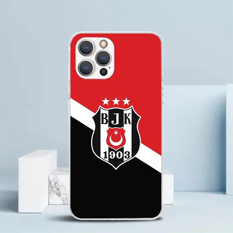B-Besiktas B-BJK Zachte Cover voor iPhone 16 17 Air 15 14 Pro Max 16E Telefoonhoesje 13 Mini 12 11 7 SE 8 Printpatroon Passende Hoesjes 16 17