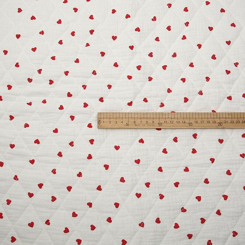 0.5m/1m/2m Thickened Pure Cotton Double-layer Crepe Quilted Cotton Fabric for Children's Clothing Blankets DIY Sewing Materials