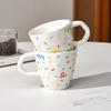 Sugar Needle Ceramic Water Cup Coffee Cup Children's Cup Household Water Drink Breakfast Special Milk Cup Microwave Can Be Heated