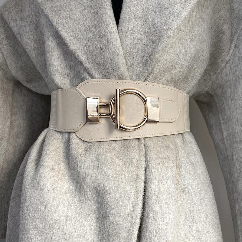 Women's High-End Elastic Waist Belt - Versatile and Trendy Decorative Accessory
