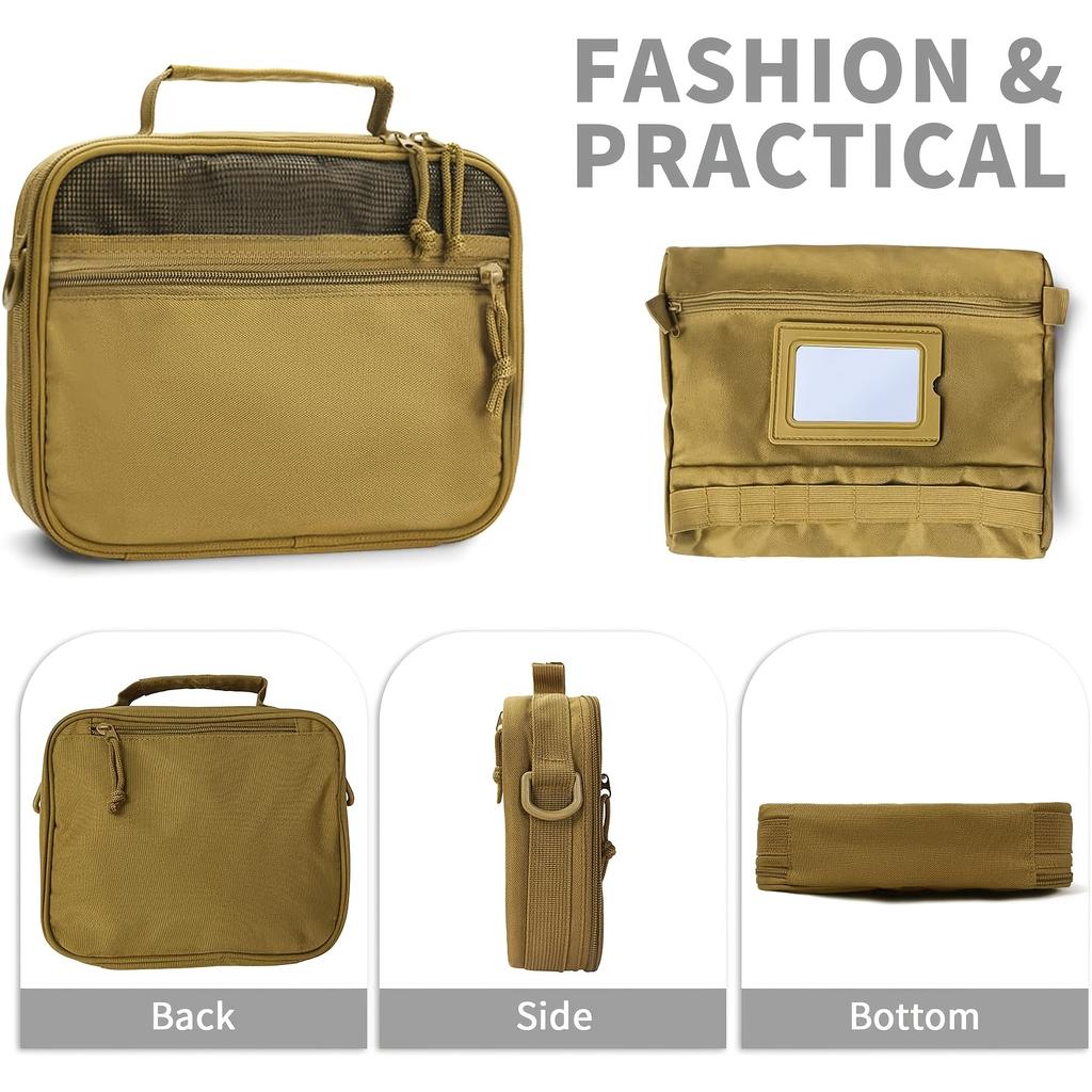 Men's Portable and Durable Tactical Outdoor Bag Made of Oxford Fabric, Multi-purpose Tactical Storage Bag Large-capacity Equipment Storage Bag