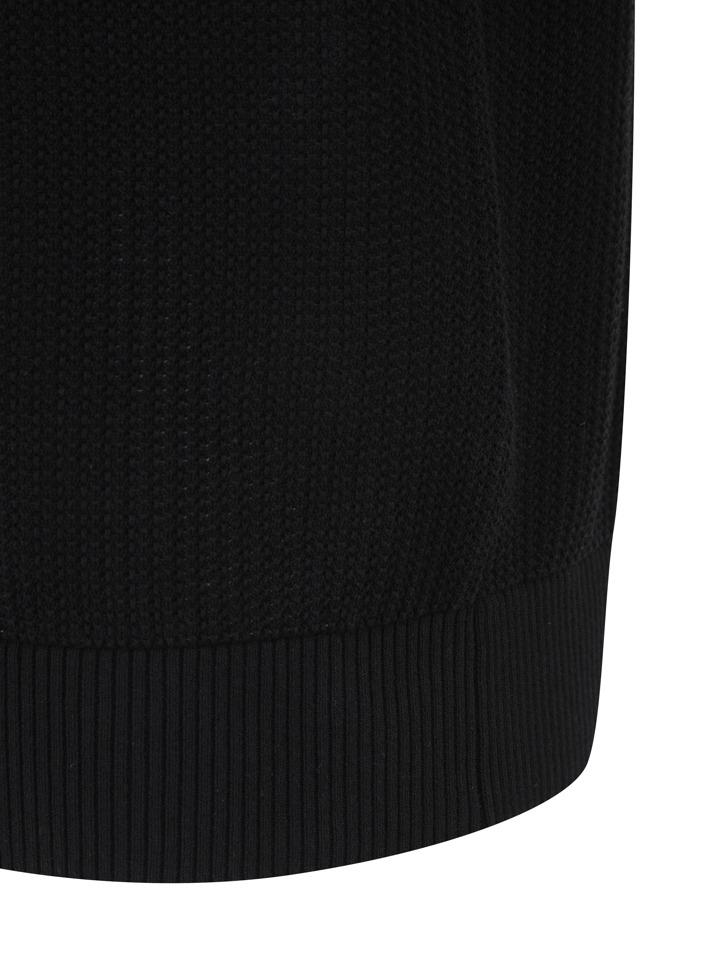 AND Z Men'S) Fine Texture Collared Short Sleeve Knit_Bzf3Et1102Bk