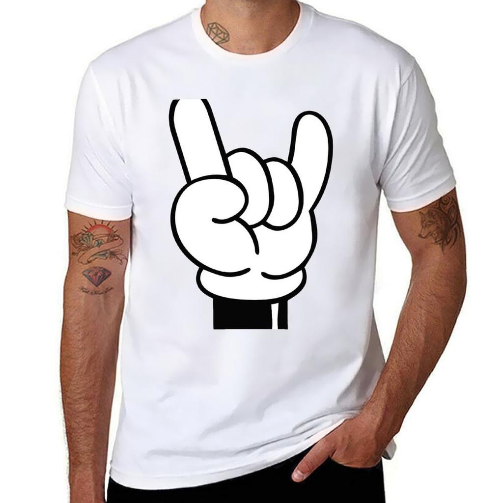 Cool Fingers Tshirt Fashion Print Casual Short Sleeve Tshirt