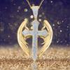 Fashionable Crosses Necklace Including Adjustable Chain Retro Designs Alloy Materials for Everyday Elegant Charm