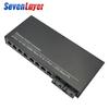 2-Fiber 8-Port Gigabit Ethernet Switch & Optical Transceiver 2SC 8RJ45