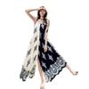 European and American Women's Summer Temperament Elegant Sleeveless Printed Bohemian Dress