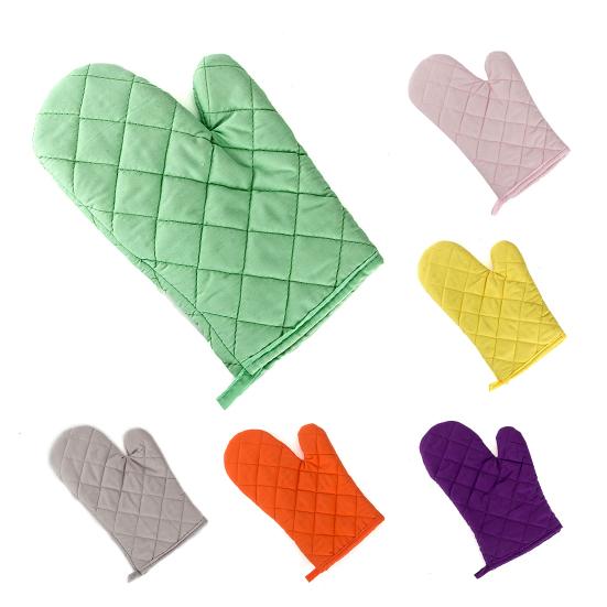 Cotton Oven Mitt Heat Proof Resistant Protector Kitchen Cooking Pot Holder Glove