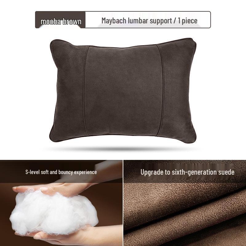 Mercedes-Benz & Maybach S-Class Suede Neck & Lumbar Support Cushions for Headrests - Drop Shipping Available