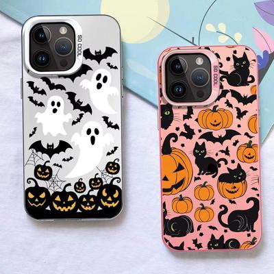 Halloween Pumpkin Head Phone Case For iPhone 17 Air 16e 16 Pro Max 15 14 Plus 13 12 Mini 11 Pro Shockproof Silicone Back Cover