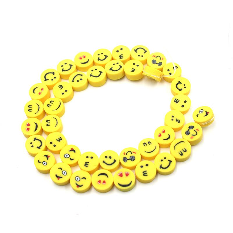 Soft Pottery Beads Beaded Handmade Materials Diy Jewelry Accessories Mobile Phone Chain Bead Separation Mixed Color Soft Pottery Loose Beads