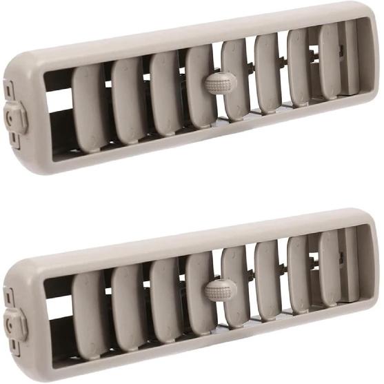 Car Air Conditioning Outlet 2X Beige Car Roof Top Side Air Conditioning Vent Outlet A/C Panel Grille Cover Install Compatible For Mitsubishi Pajero