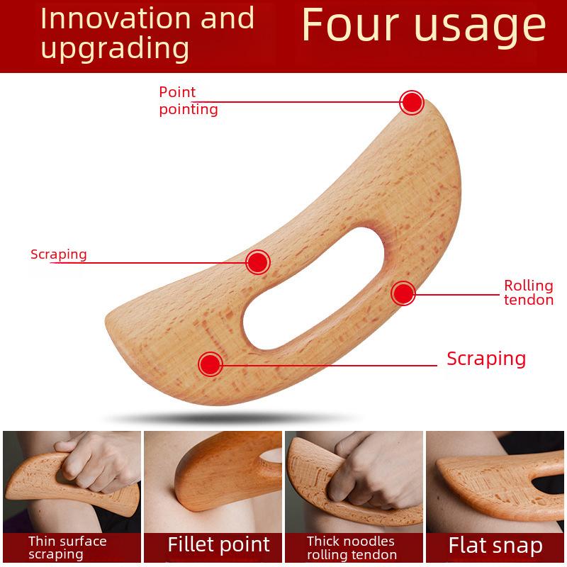 Holz Gua Sha Werkzeug Manueller Massageschaber für Anti Cellulite Schlankheits Guasha Massagebrett Körper Gua Sha Paddel Therapie Werkzeug