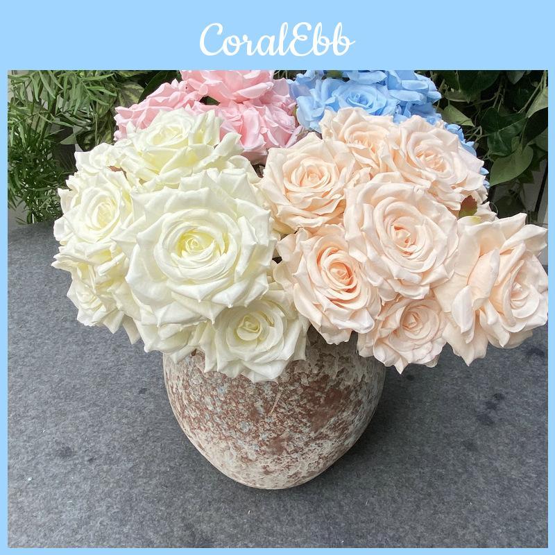 Wedding Diamond Rose Bouquet With Plush Fabric And Decorative Use For Hotel And Home Decor