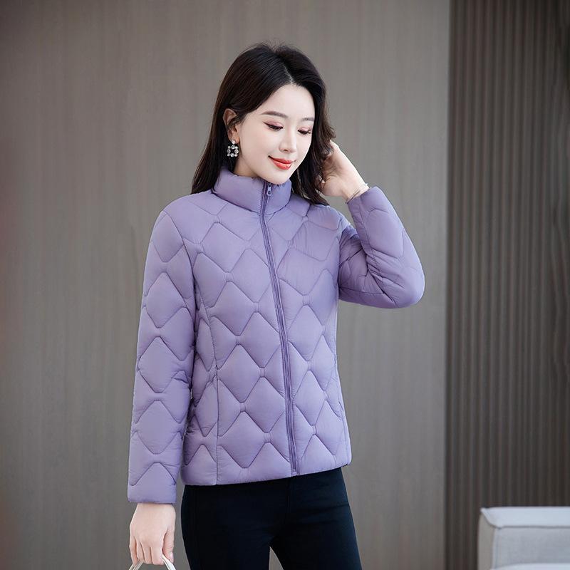 Plus Size Women's Middle-Aged Light Quilted Down Jacket