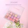 Ucanbe 15-Color Eyeshadow Palette Modern Futuristic Colorful Olive Green Gold Hong Kong Style Retro Daily Commute Light Makeup