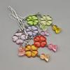 Y2K Sweet Mobile Phone Lanyard Key Chain Leaf Clover Pendant Sunny Doll Phone Charms  Couple Gifts