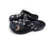 Crocs Baya Crush Clog EVA Shine Beya Beach Hand-Painted Sweet Pearl Niche Versatile Campus Style Hole Shoes Unisex Black