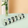 Acrylic Watch Box with Multiple Compartments Transparent Watches Display Case Timepieces Container for Men and Women