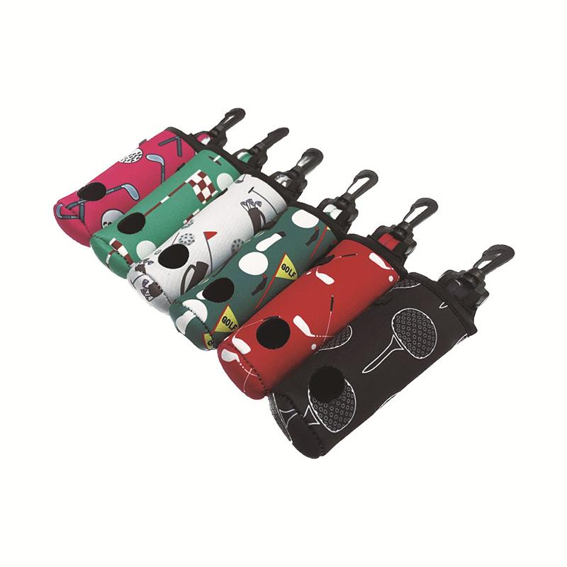 Golf Ball Waist Bag Portable Golf Ball Bags Holder Storage Bag Pouch Golf Ball Waist Mini Golf Ball Container Can Hold 3 Balls