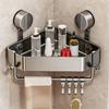 No-Drill Suction Cup Storage Rack Bathroom Toilet Wall Mounted Hand Washing Shower Room Wall Mounted Triangular
