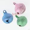 10Pcs Colorful Christmas Bells Charms Pet For Jewelry Making Kids Children Crafts - Frosted,