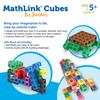 Learning Resources MathLink Series Cubes, Large Capacity, 200-Piece Set, LER9291, Authentic