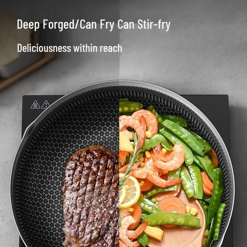 KABACH 316L Stainless Steel Non-stick Frying Wok