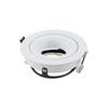 1/5PCS Recessed Round Spotlight LED Ceiling Downlight Mounting Frame Adjustable Black/White GU10/MR16 Lamp Holder Light Fitting