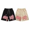 Amerikaanse Trend Nieuwe Retro Sportshorts High Street Roze Letters Shorts Veelzijdige Zomer Shorts Casual Print Losse Shorts
