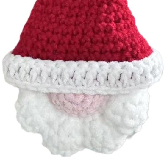 Reusable Holiday Door Handles Hand Crochet Christmas Gnome Ornaments, Knitted Faceless Hanging Decorations, Decorative Gift Box Toppers Yarn