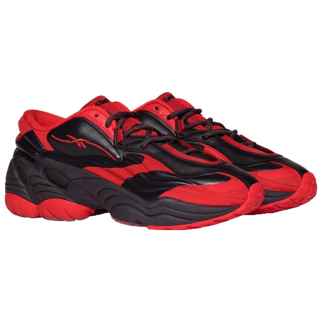 Kanghyuk X Reebok Comfortable Versatile Mesh Synthetic Leather Low-Top Running Shoes Unisex Sneaker Black Red 20975280