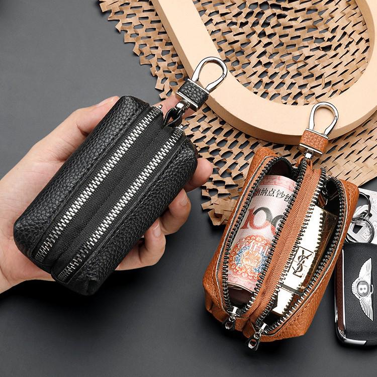 Double-Layer Multifunctional Key & Coin Purse for Men & Women - Large Capacity Card & Car Key Holder